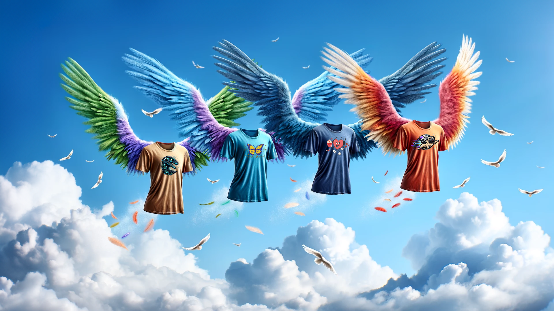 Flying Shirts with Wings