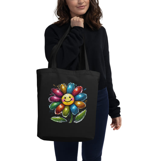 Vibrant Flower Eco Tote Bag