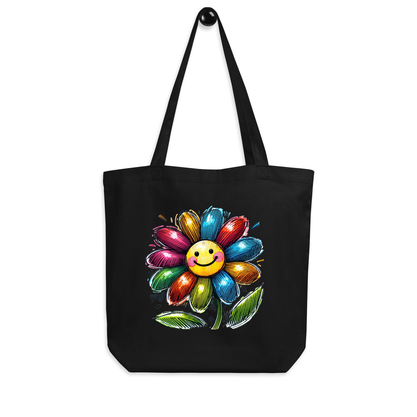 Vibrant Flower Eco Tote Bag