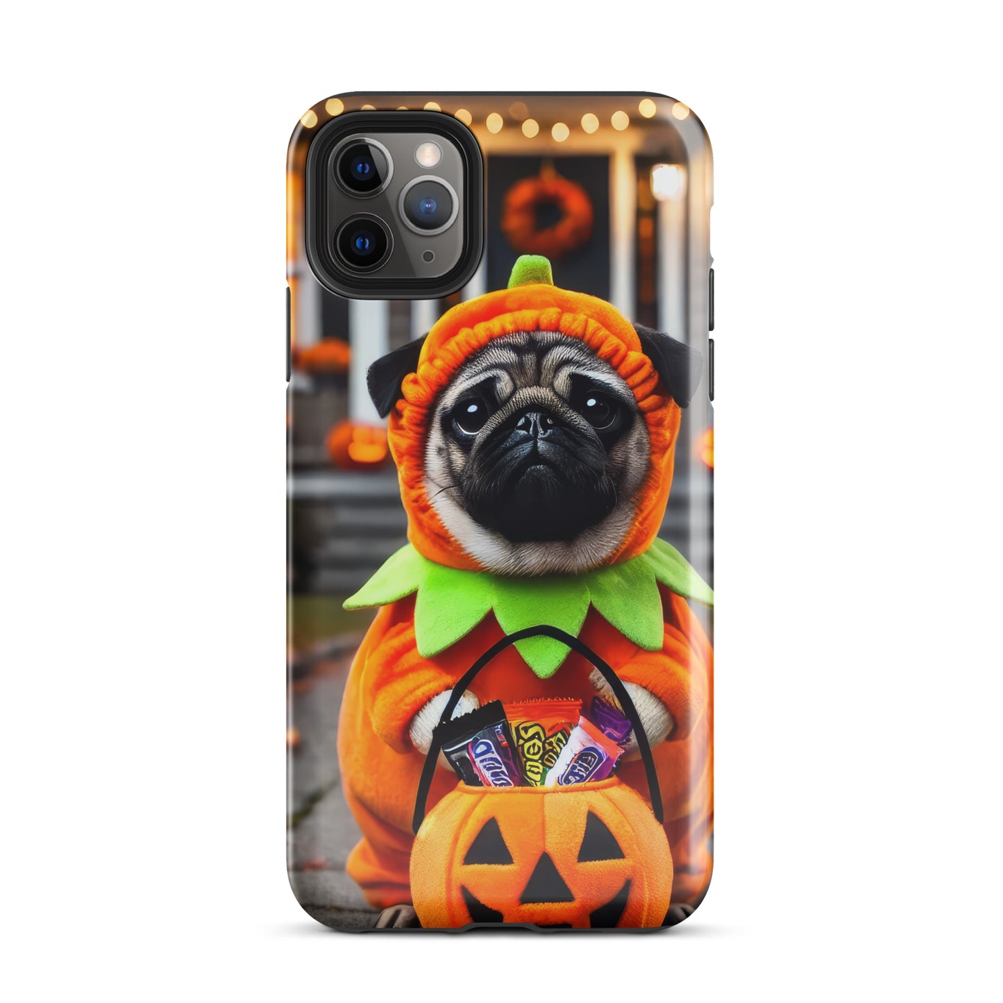 Pug Pumpkin Halloween Tough Case for iPhone®