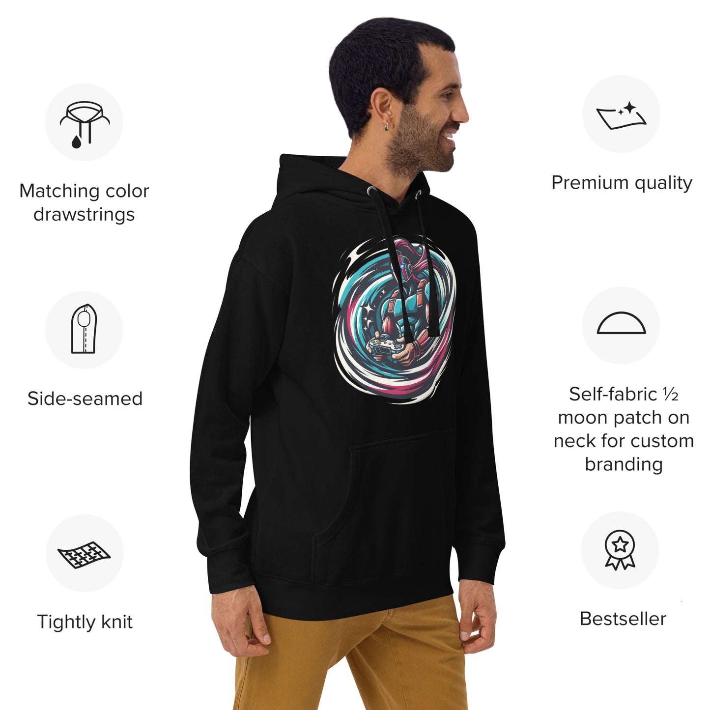 Gamer Hero Hoodie (Front Image)