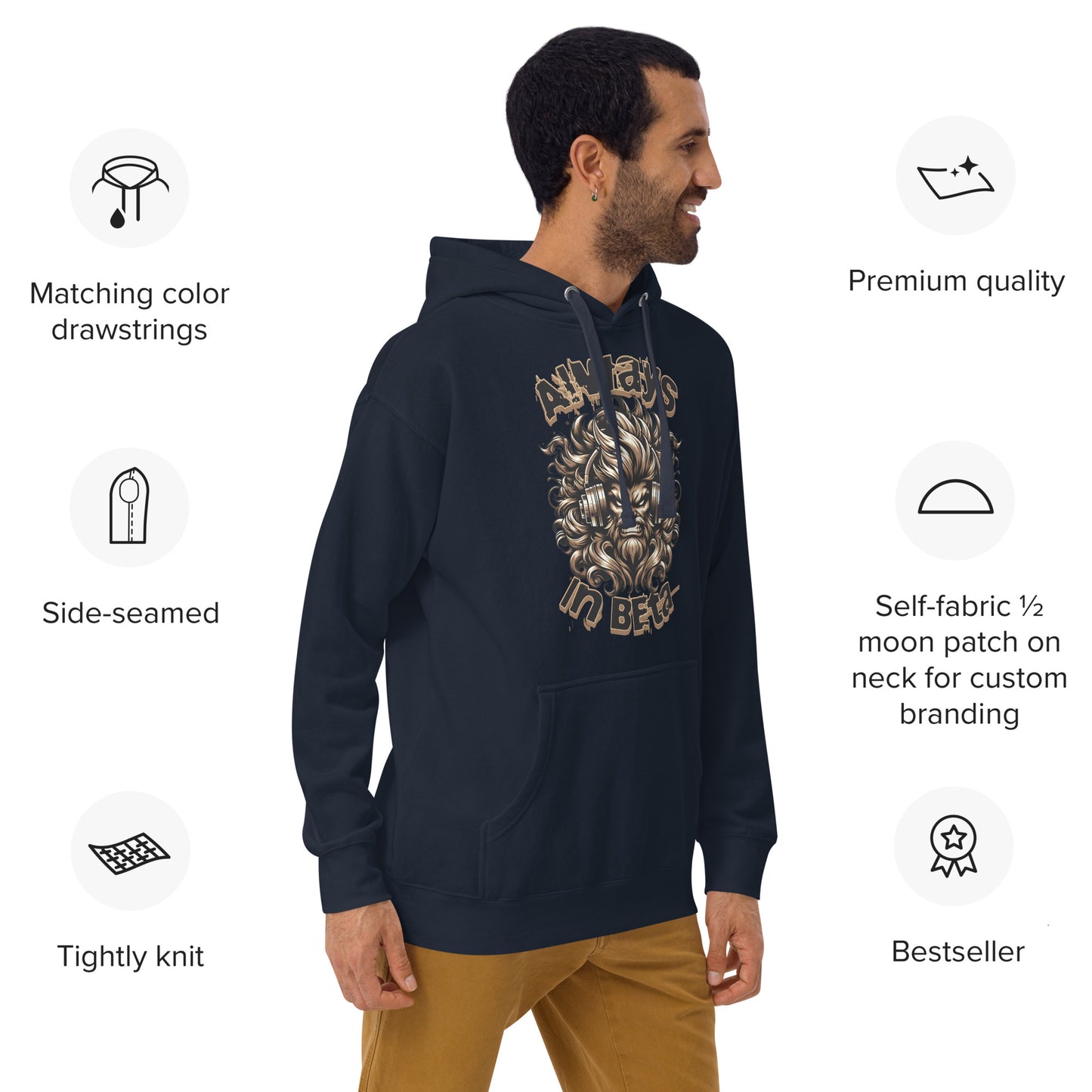 Always in Beta Hoodie (Front Image)